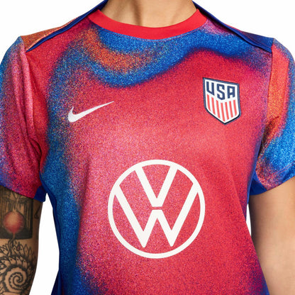 USMNT Women's 2024 Academy Pro Pre-Match Top for sale - Red