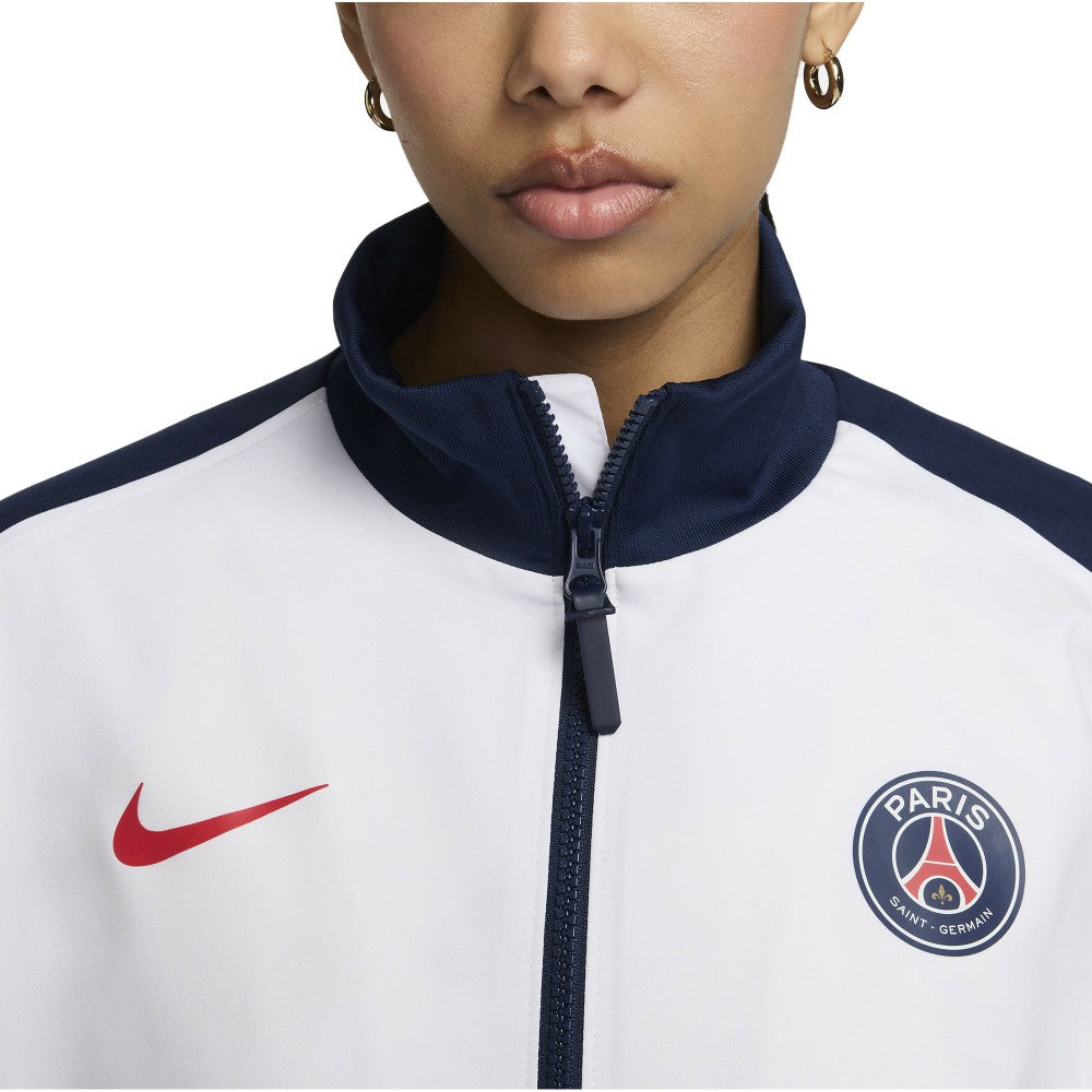 Paris Saint-Germain Women's 2024/25 Strike Anthem Full-Zip Jacket on sale - White
