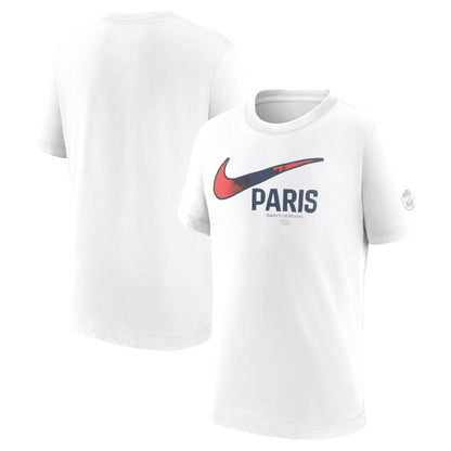 Paris Saint-Germain Youth Swoosh T-Shirt on sale - White