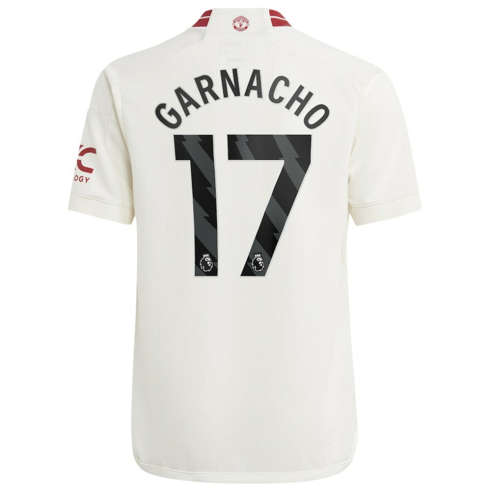Alejandro Garnacho Manchester United Youth 2023/24 Third Replica Player Jersey – White