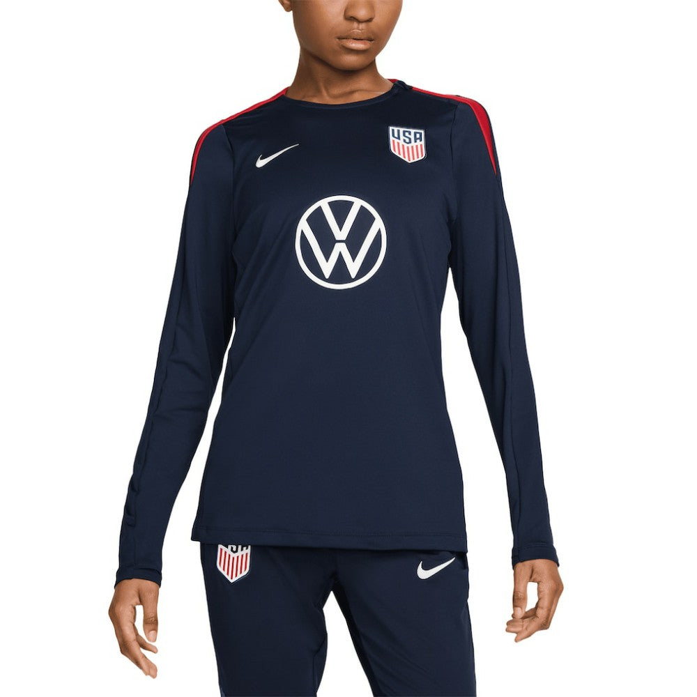 USMNT Women's 2024 Strike Performance Long Sleeve Top for sale - Navy
