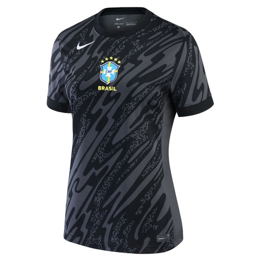 Brazil National Team Women's 2024 Goalkeeper Replica Stadium Jersey for sale - Anthracite