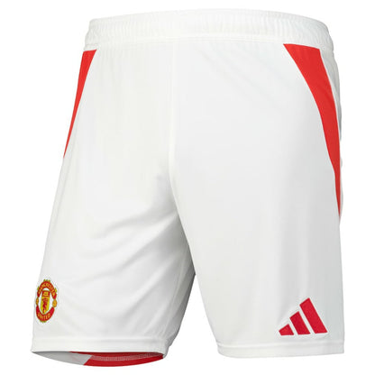 Manchester United 2024/25 Home Replica AEROREADY Shorts Discount - White