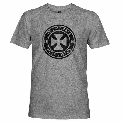 Manchester City 1863FC Retro St. Marks T-Shirt Discount - Heather Gray