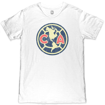 Club America 1863FC Color Crest Slub T-Shirt Discount - White