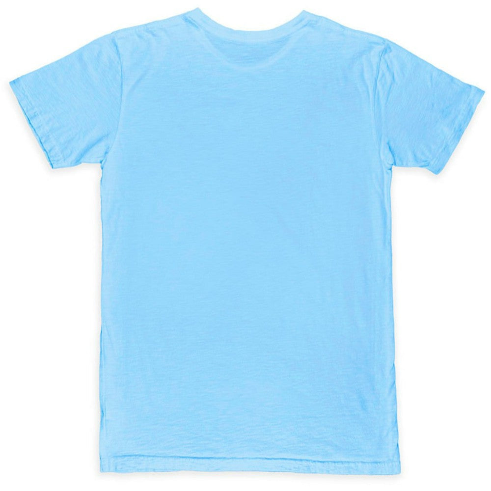 Manchester City 1863FC Mono Crest Slub T-Shirt Discount - Sky Blue