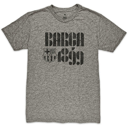 Barcelona 1863FC Retro Vibes Twisted Tri-Blend Slub T-Shirt on sale - Heather Gray