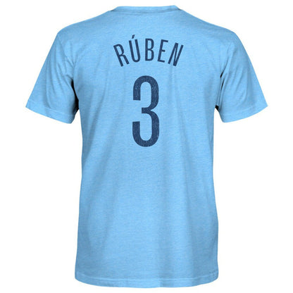 Rúben Dias Manchester City 1863FC Player Name & Number Twisted Tri-Blend Slub T-Shirt Discount - Sky Blue