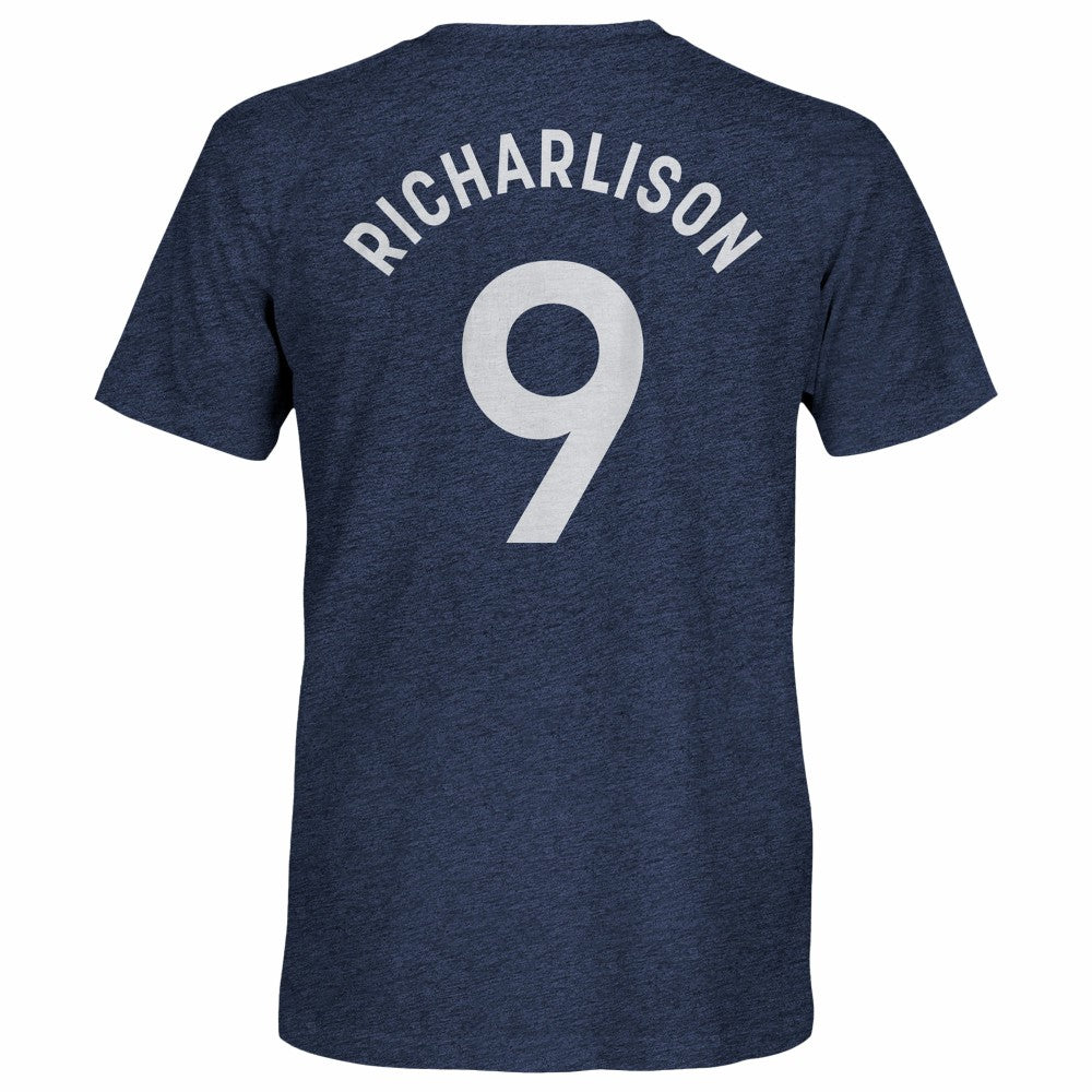 Richarlison Tottenham Hotspur 1863FC Player Name & Number Twisted Tri-Blend Slub T-Shirt Sale - Heather Navy