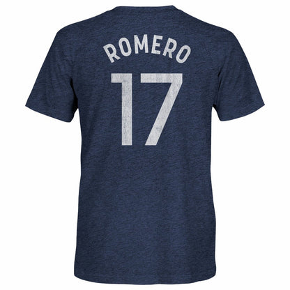 Cristian Romero Tottenham Hotspur 1863FC Player Name & Number Twisted Tri-Blend Slub T-Shirt Sale - Heather Navy