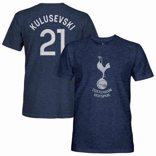 Dejan Kulusevski Tottenham Hotspur 1863FC Player Name & Number Twisted Tri-Blend Slub T-Shirt Sale - Heather Navy