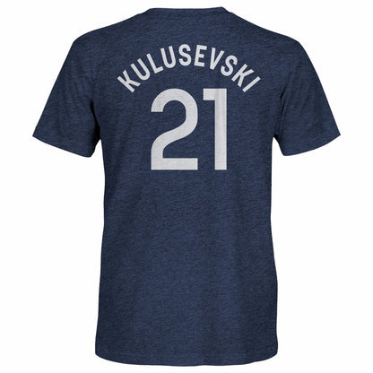 Dejan Kulusevski Tottenham Hotspur 1863FC Player Name & Number Twisted Tri-Blend Slub T-Shirt Sale - Heather Navy