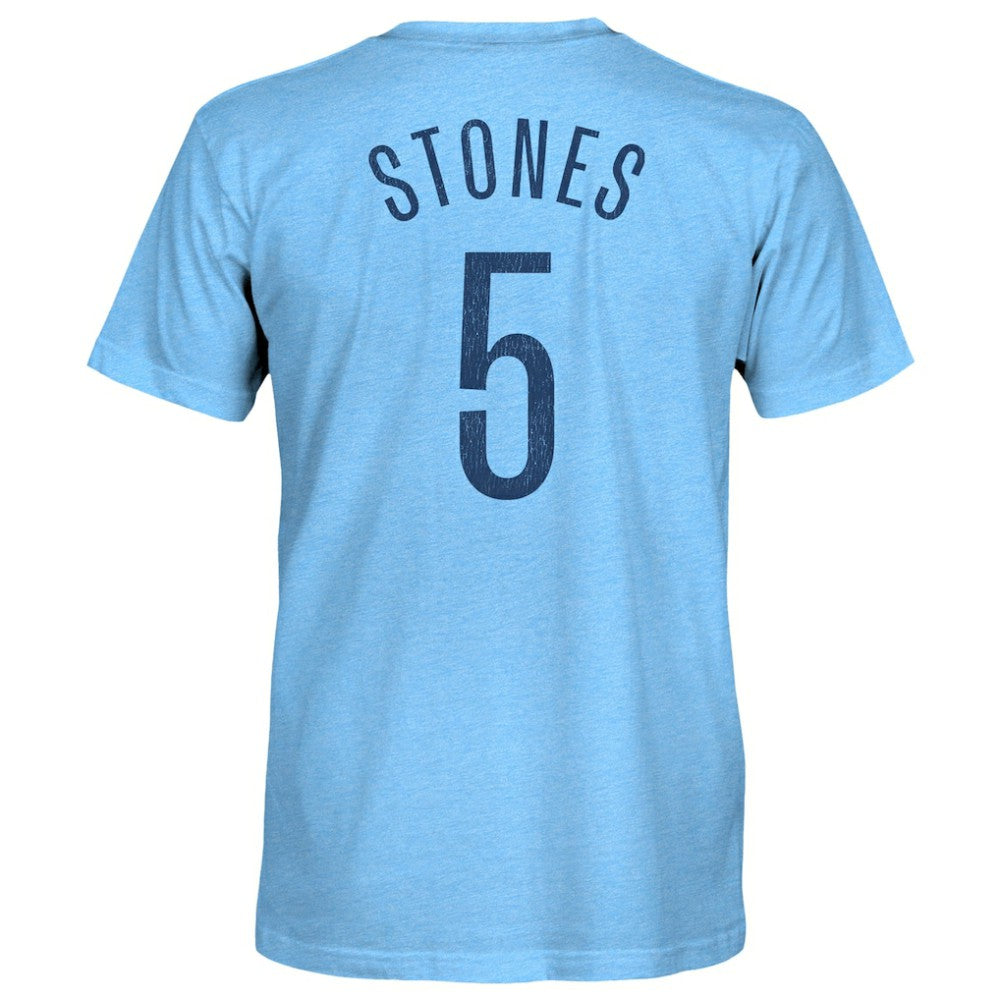 John Stones Manchester City 1863FC Player Name & Number Twisted Tri-Blend Slub T-Shirt Discount - Sky Blue