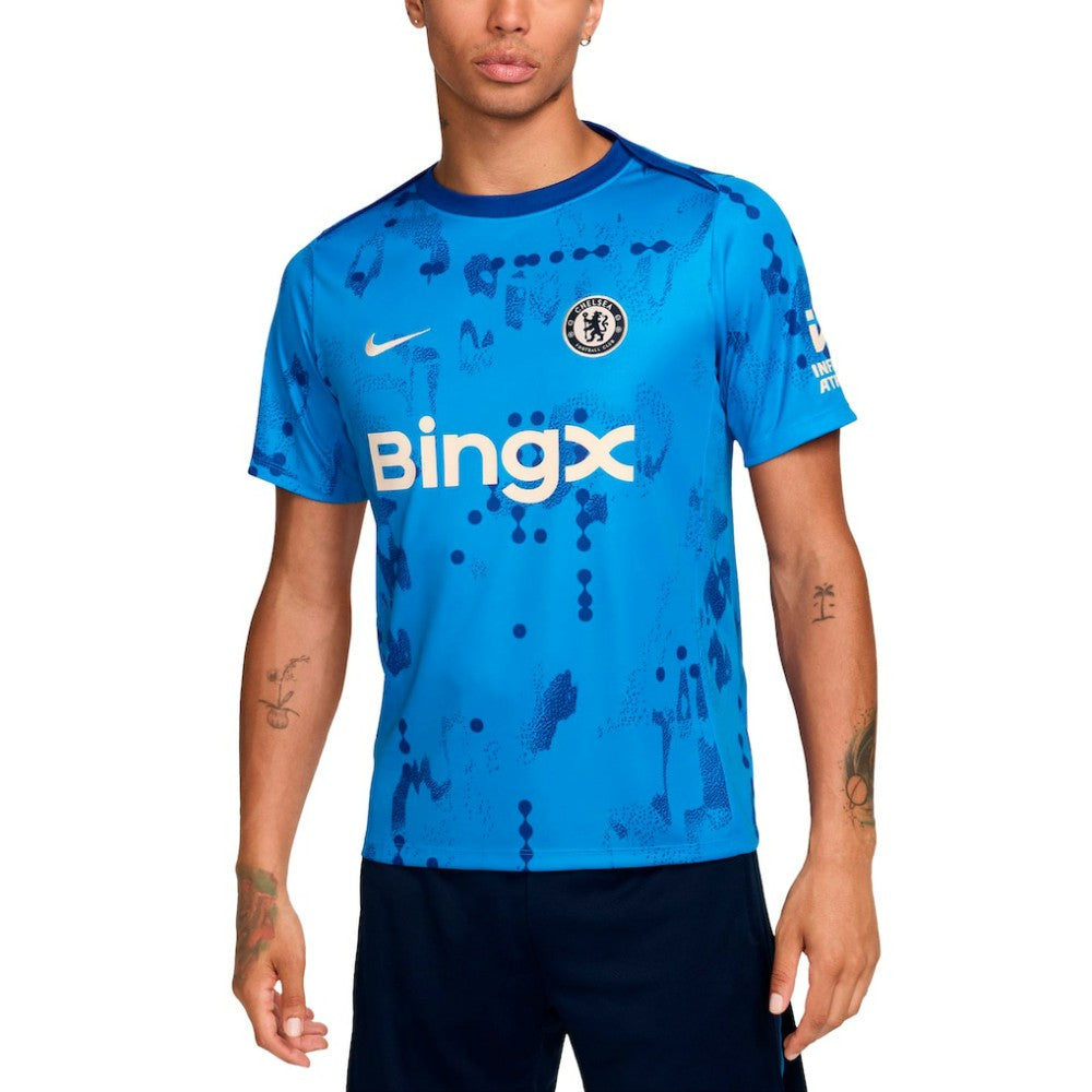 Chelsea 2024/25  Academy Pro Pre-Match Top on sale - Blue