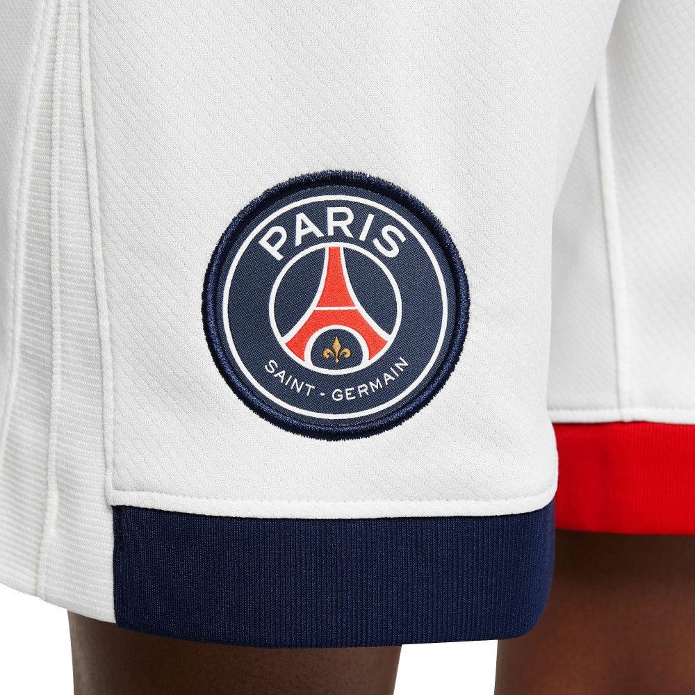 Paris Saint-Germain Youth 2024/25 Away Stadium Shorts on sale - White