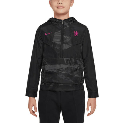 Chelsea Youth Amplify Windrunner Anorak Half-Zip Hoodie Jacket on sale - Black