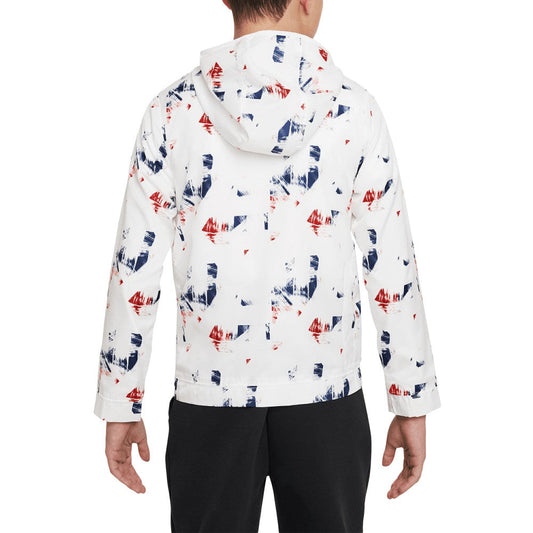 Paris Saint-Germain Youth Amplify Anorak Half-Zip Hoodie Jacket on sale - White