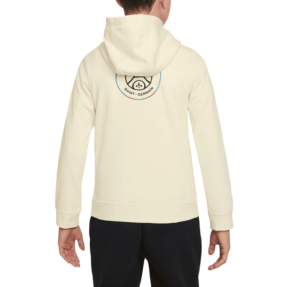 Paris Saint-Germain Youth Club Pullover Hoodie on sale - Cream