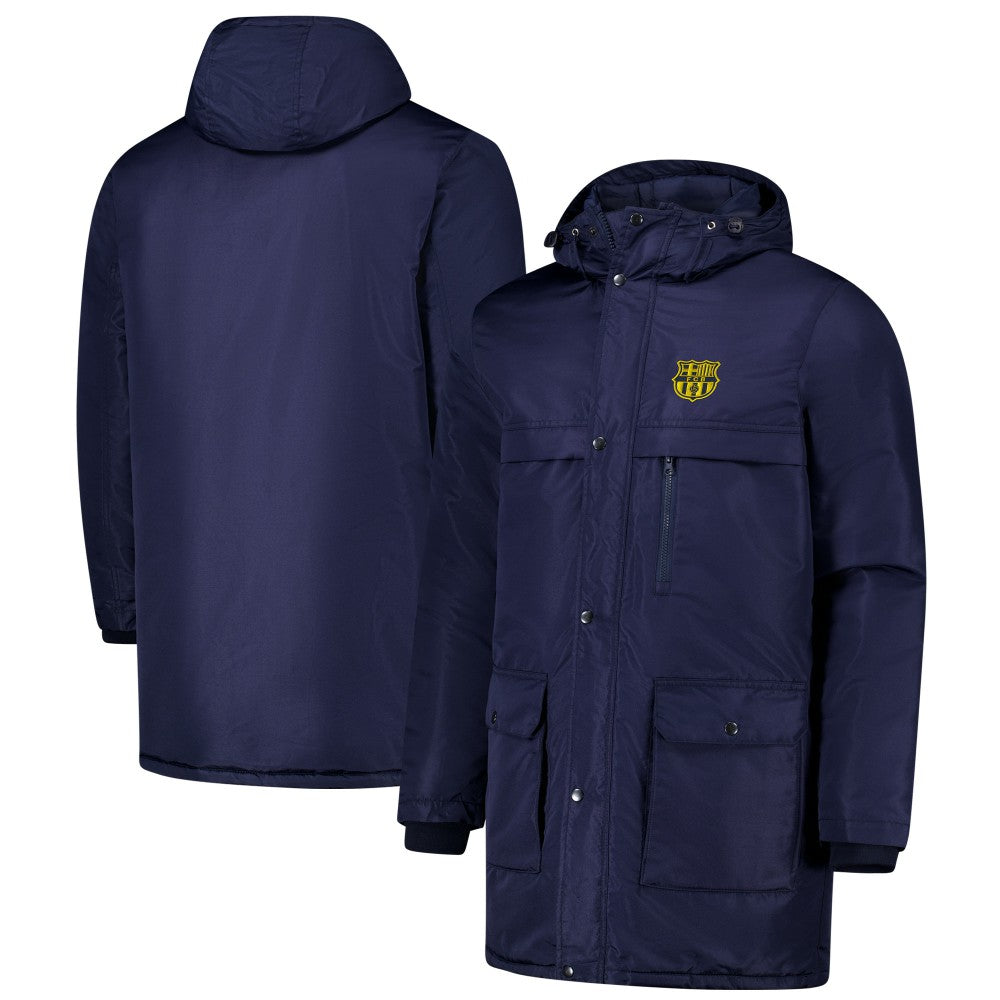 Barcelona Winter Field Park Full-Zip Hoodie Jacket on sale - Navy
