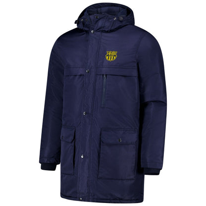 Barcelona Winter Field Park Full-Zip Hoodie Jacket on sale - Navy