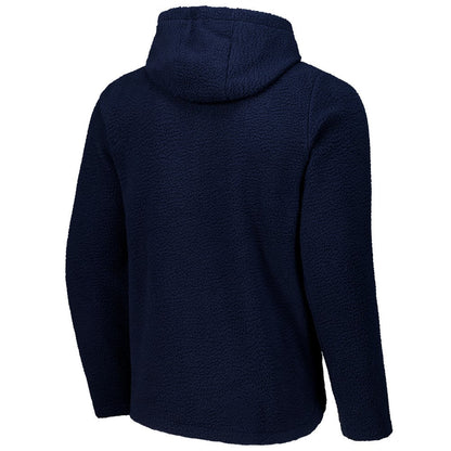 Barcelona Sherpa Full-Zip Hoodie Jacket on sale - Navy