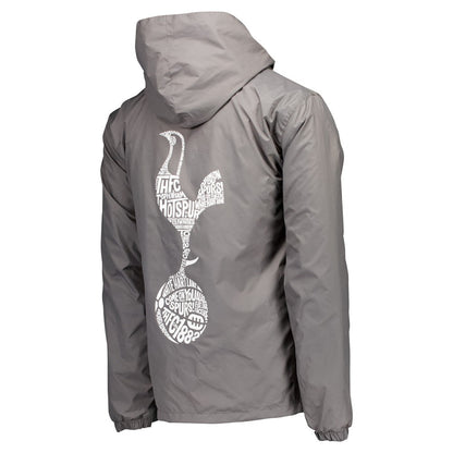 Tottenham Hotspur Home Match Hoodie Full-Zip Windbreaker Jacket Sale - Gray