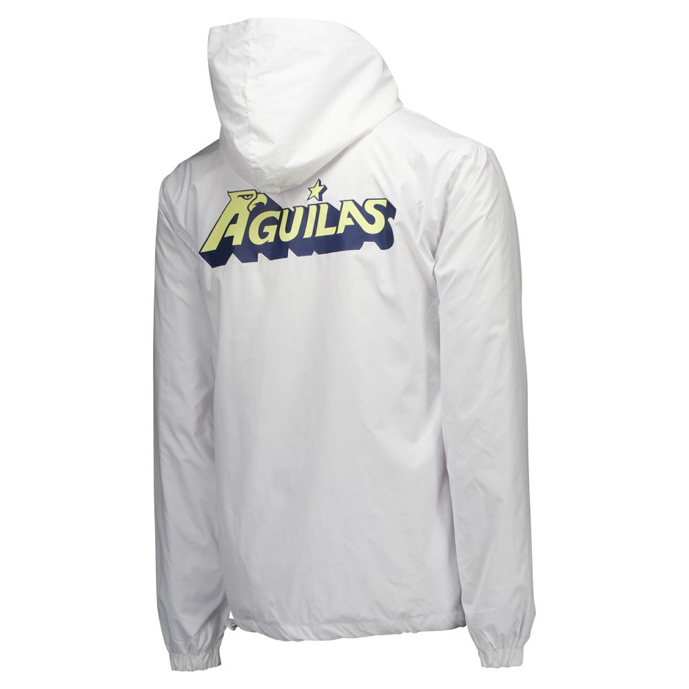 Club America Home Match Hoodie Full-Zip Windbreaker Jacket Discount - White