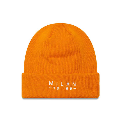 AC Milan New Era Wordmark Cuffed Knit Hat on sale - Orange