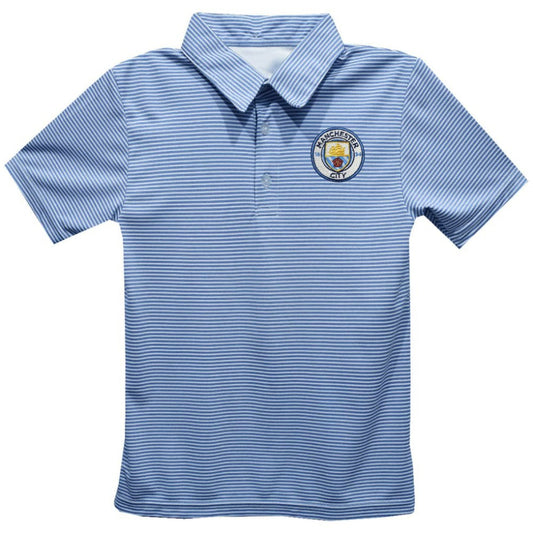 Manchester City Vive La Fete Toddler Pencil Stripe Polo Discount - Sky Blue