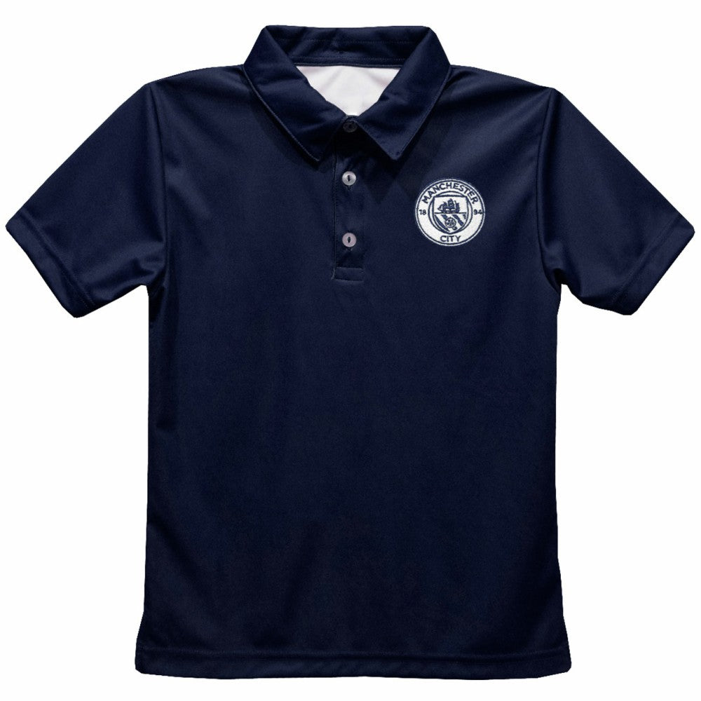 Manchester City Vive La Fete Youth Solid Polo Discount - Navy