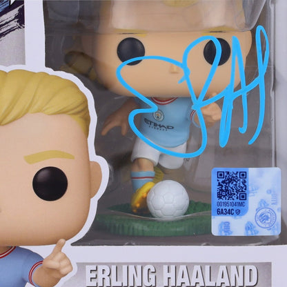 Erling Haaland Manchester City Autographed #60 Funko Pop! Vinyl Figure