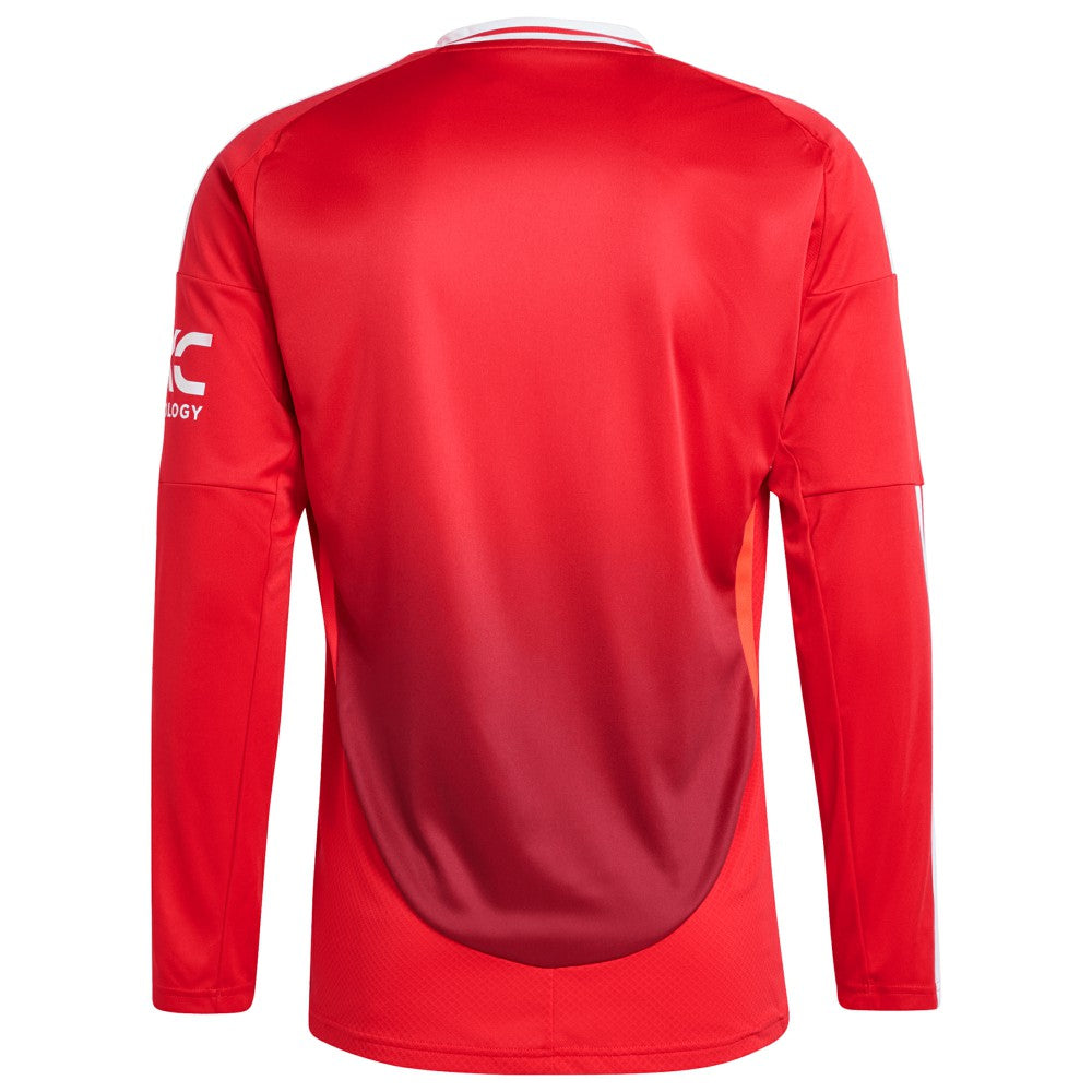 Manchester United 2024/25 Home Long Sleeve Replica Jersey Discount - Red