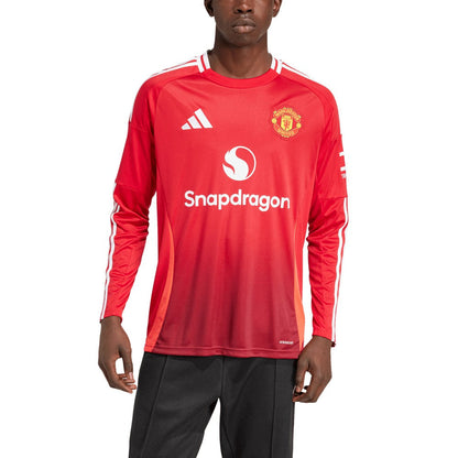 Manchester United 2024/25 Home Long Sleeve Replica Jersey Discount - Red