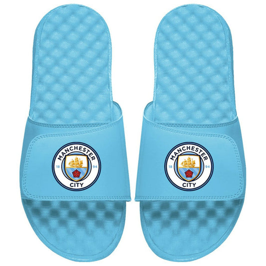 Manchester City ISlide Unisex Primary Logo Slide Sandals Discount - Sky Blue