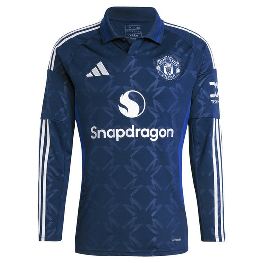Manchester United 2024/25 Away Replica Long Sleeve Jersey Discount - Navy