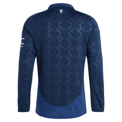 Manchester United 2024/25 Away Replica Long Sleeve Jersey Discount - Navy