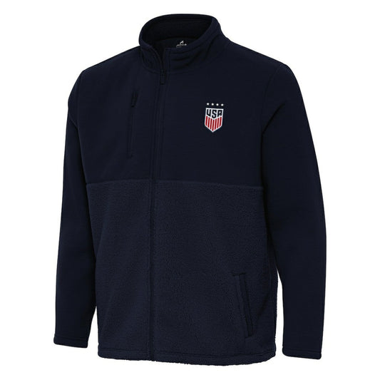 USWNT Antigua Daily Fused Full-Zip Jacket on sale - Navy