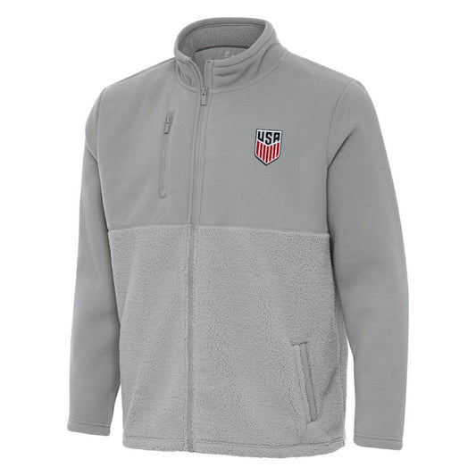 USMNT Antigua Daily Fused Full-Zip Jacket for sale - Gray