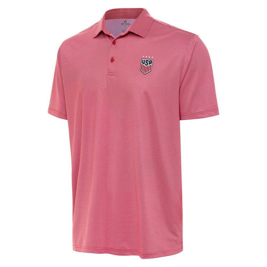 USWNT Antigua Rings Polo on sale - Red