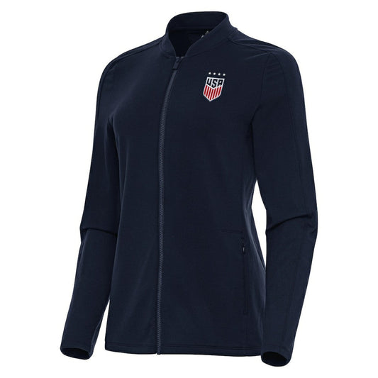 USWNT Antigua Women's Continual Full-Zip Jacket on sale - Navy