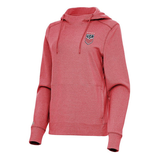USWNT Antigua Women's Justice Pullover Hoodie on sale - Heather Red