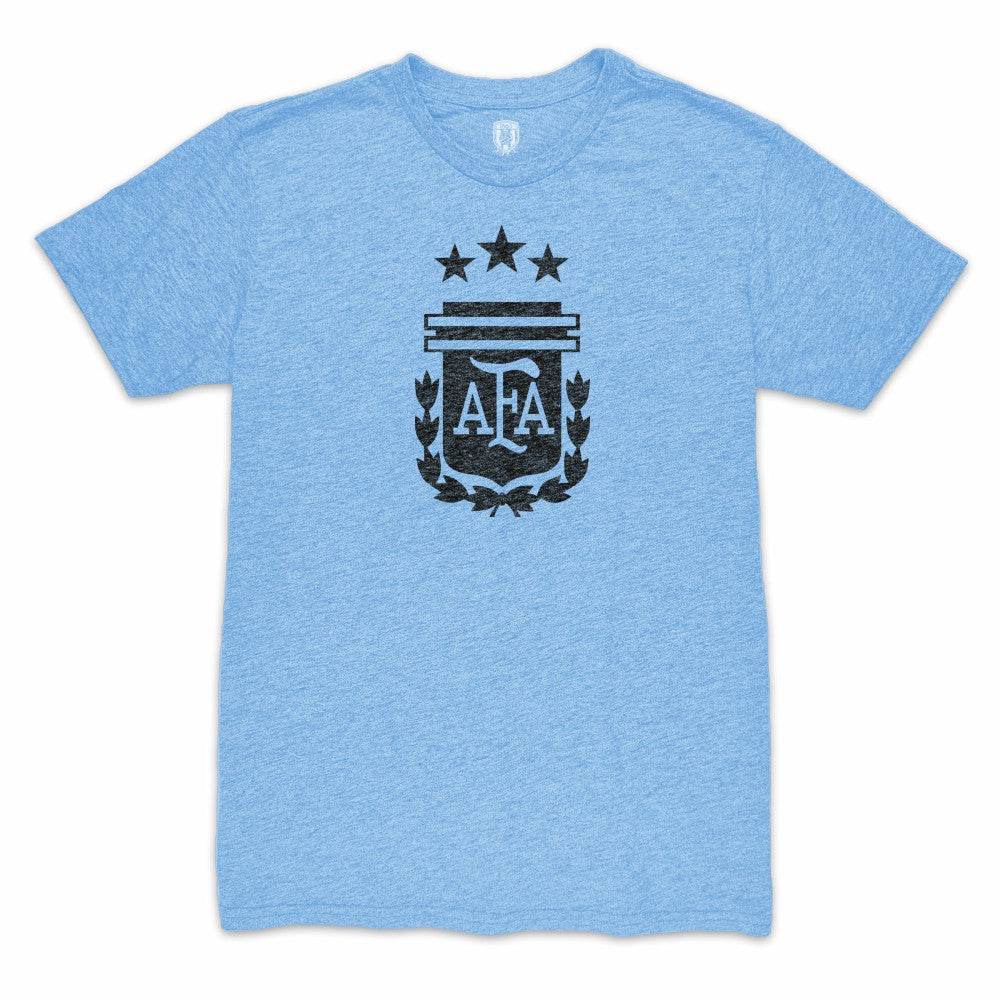 Julián Álvarez Argentina National Team 1863FC Player Retro Tri-Blend T-Shirt for sale - Light Blue