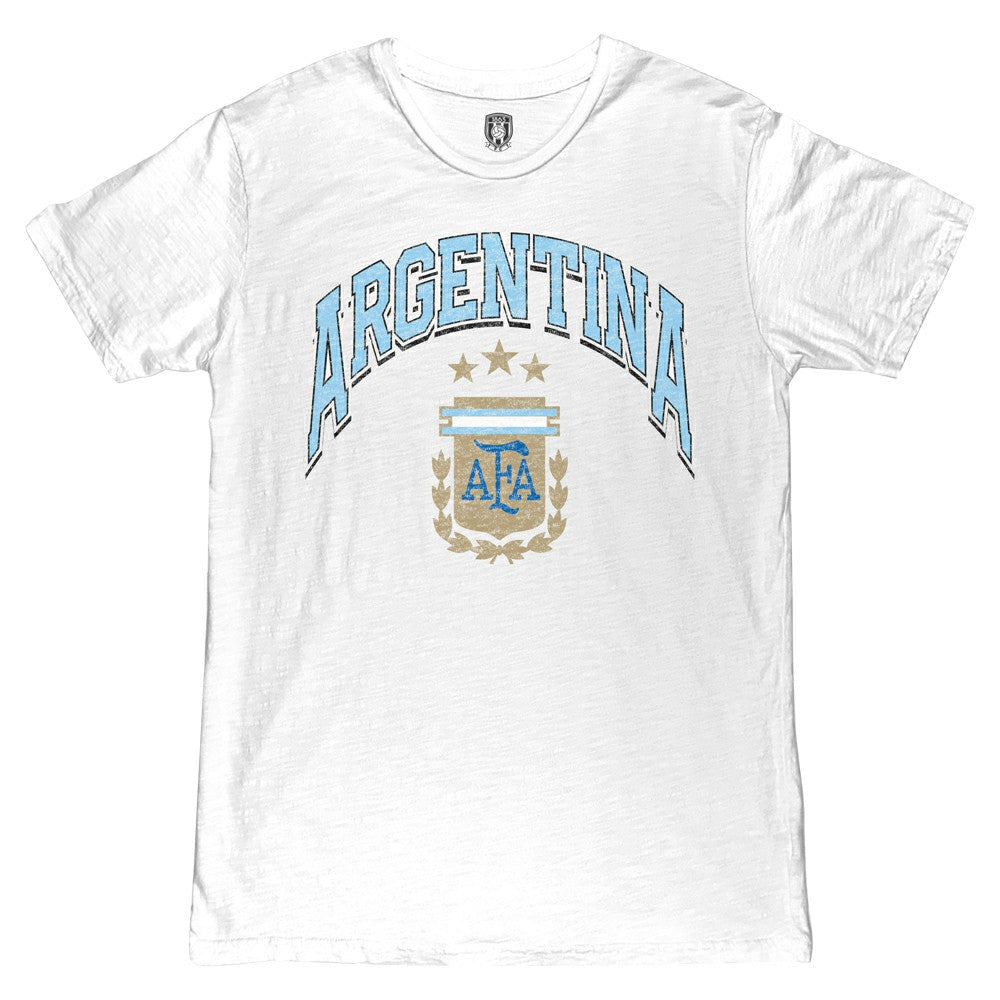 Argentina National Team 1863FC Retro Wordmark T-Shirt for sale - White