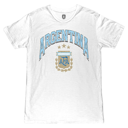 Argentina National Team 1863FC Retro Wordmark T-Shirt for sale - White