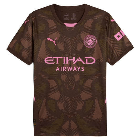 Manchester City 2024/25 Replica Short Sleeve Goalkeeper Jersey Discount - Brown