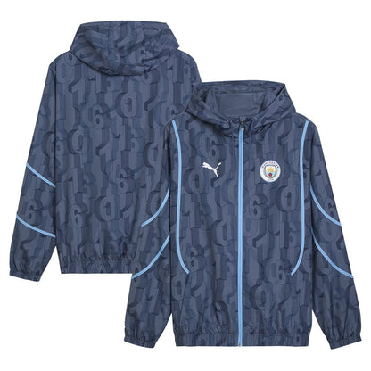 Manchester City 2024/25 Pre-Match Anthem dryCELL Full-Zip Hoodie Jacket Discount - Blue