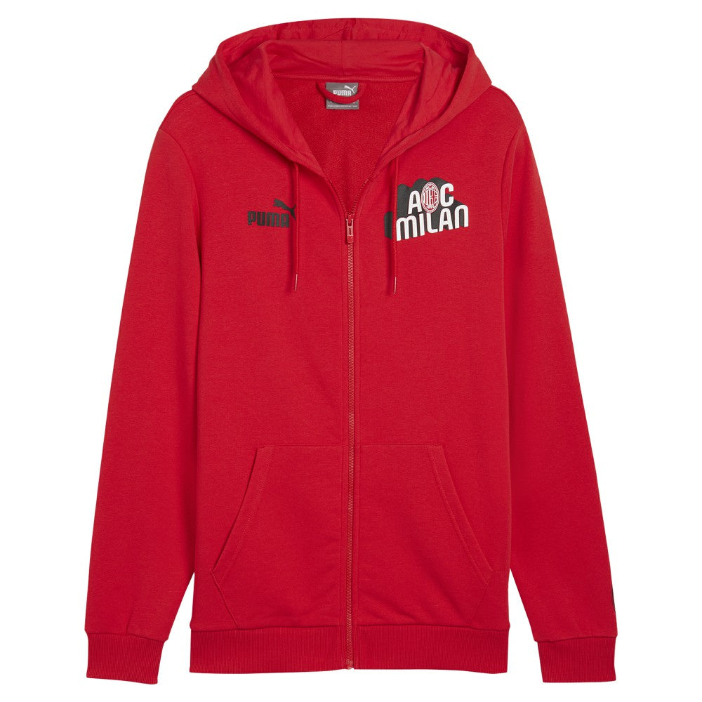 AC Milan ftblCulture Full-Zip Hoodie on sale - Red