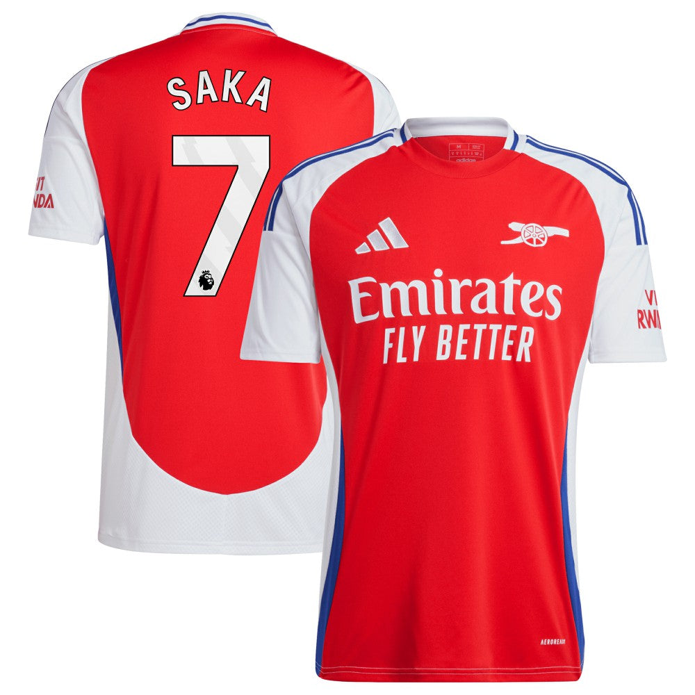 Bukayo Saka Arsenal 2024/25 Home Replica Player Jersey – Red
