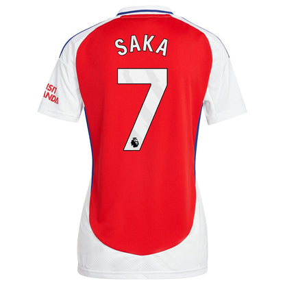 Bukayo Saka Arsenal Women's 2024/25 Home Replica Player Jersey – Red