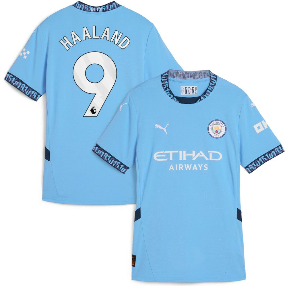 Erling Haaland Manchester City Women's 2024/25 Home Replica Player Jersey Discount - Light Blue